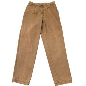 Madison Trader Mens Brown Cotton Dress Pants 34x34 Straight Leg Classic Fit